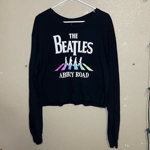 The Beatles Abbey Road Long Sleeve Crop top
